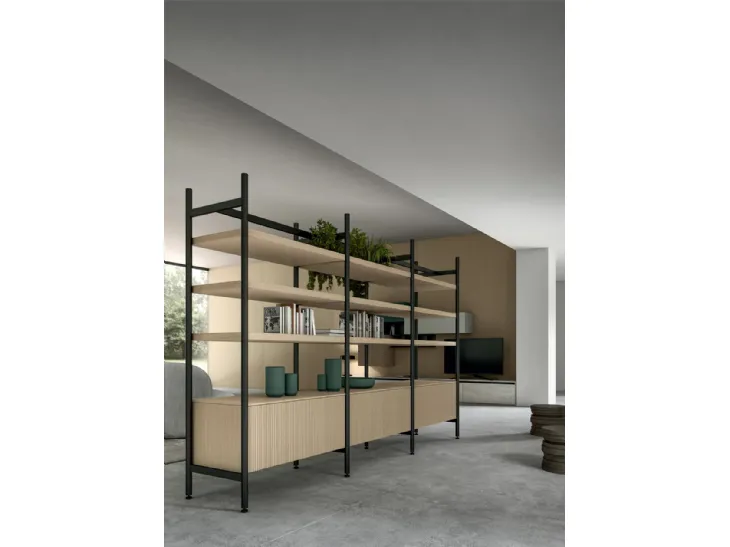 Libreria divisoria Living Glass di Arredo3