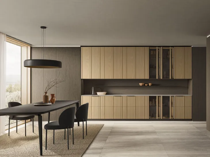 Cucina Moderna lineare Maggiorana 02 di Valdesign