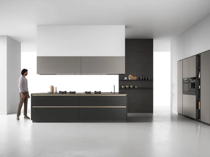 Cucina Moderna con isola Zafferano 06 di Valdesign